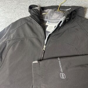 Free Country Womens X Large Jacket Hooded‎ Softshell Active Wear Black